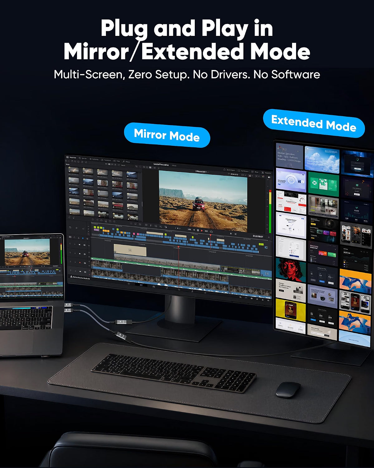 Highwings 8K@60Hz Active DisplayPort to HDMI Adapter, Uni-Directional 4K@240Hz DP 1.4 to HDMI 2.1 Adapter Male to Female HDCP 2.3 Video Converter Aluminum for AMD/NVIDIA, Monitor, TV, Projector