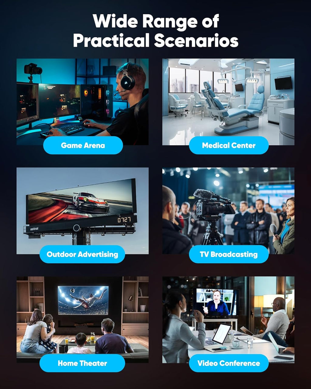 Highwings Long HDMI Cable 20 FT, 10K 8K 4K Ultra HD High Speed 2.1 HDMI Cable 48Gbps Braided Cord-4K@120Hz 8K@60Hz, DTS:X, HDCP 2.2&2.3, Dynamic HDR 10 Compatible with Roku TV/PS5/HDTV/Blu-ray